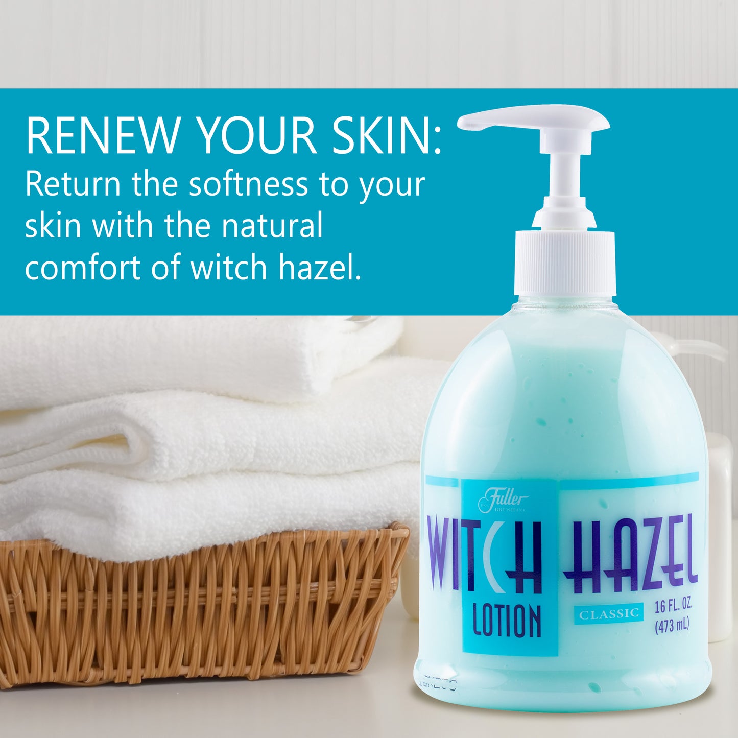 Witch Hazel Classic - Moisturizer for Dry Calloused Hands - Refreshing as After Shave