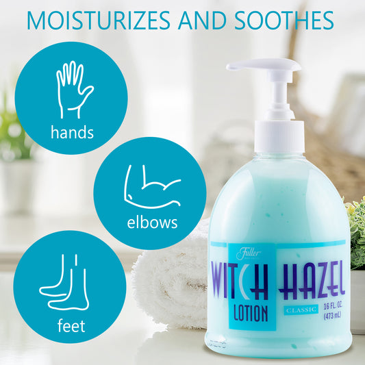 Witch Hazel Classic - Moisturizer for Dry Calloused Hands - Refreshing as After Shave