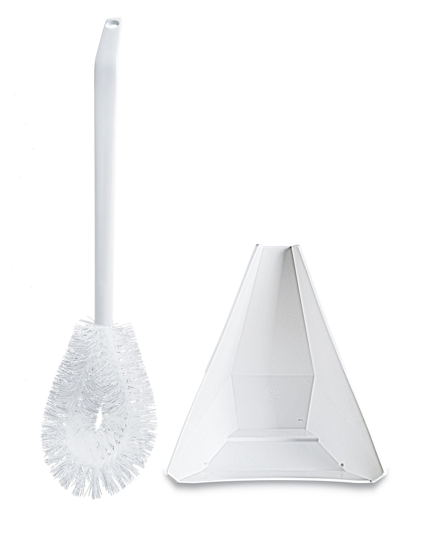 Bent Tip Toilet Bowl Brush And Holder Kit