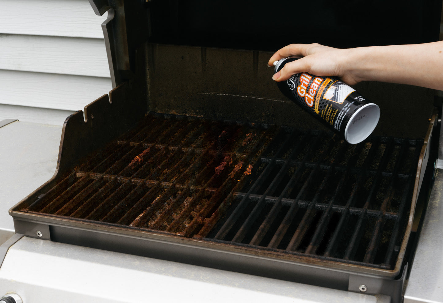 Grill Clean + Barbecue Grill Brush + Heavy Duty 100% Stainless Steel Multi Use Scrubber