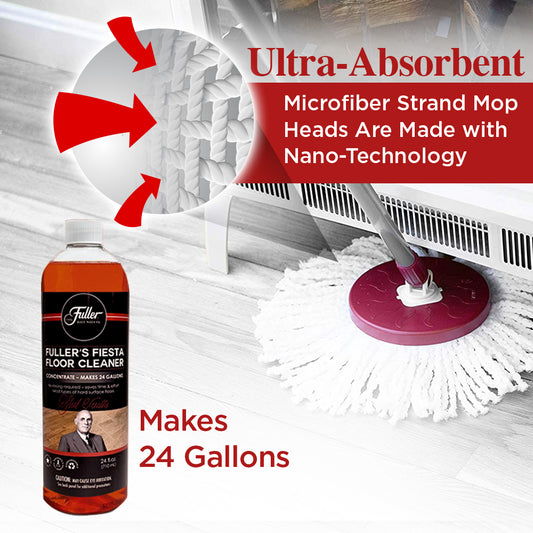 Spin Mop + Fiesta Floor Cleaner + Extra Mop Head