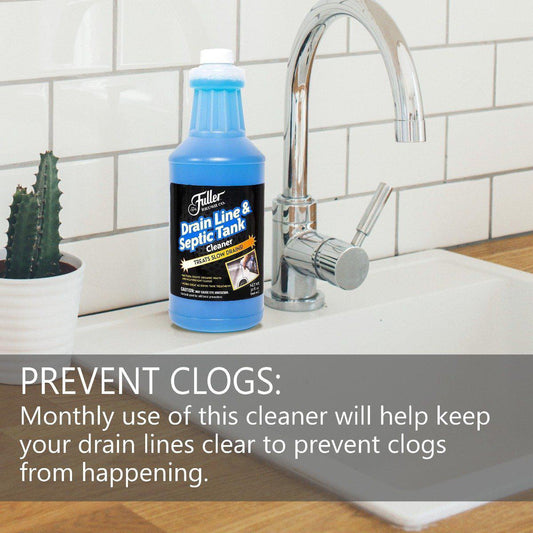 Drain Line & Septic Tank Cleaner - Septic System Treatment & Slow Running Drain Solution-Cleaning Agents-Fuller Brush Company