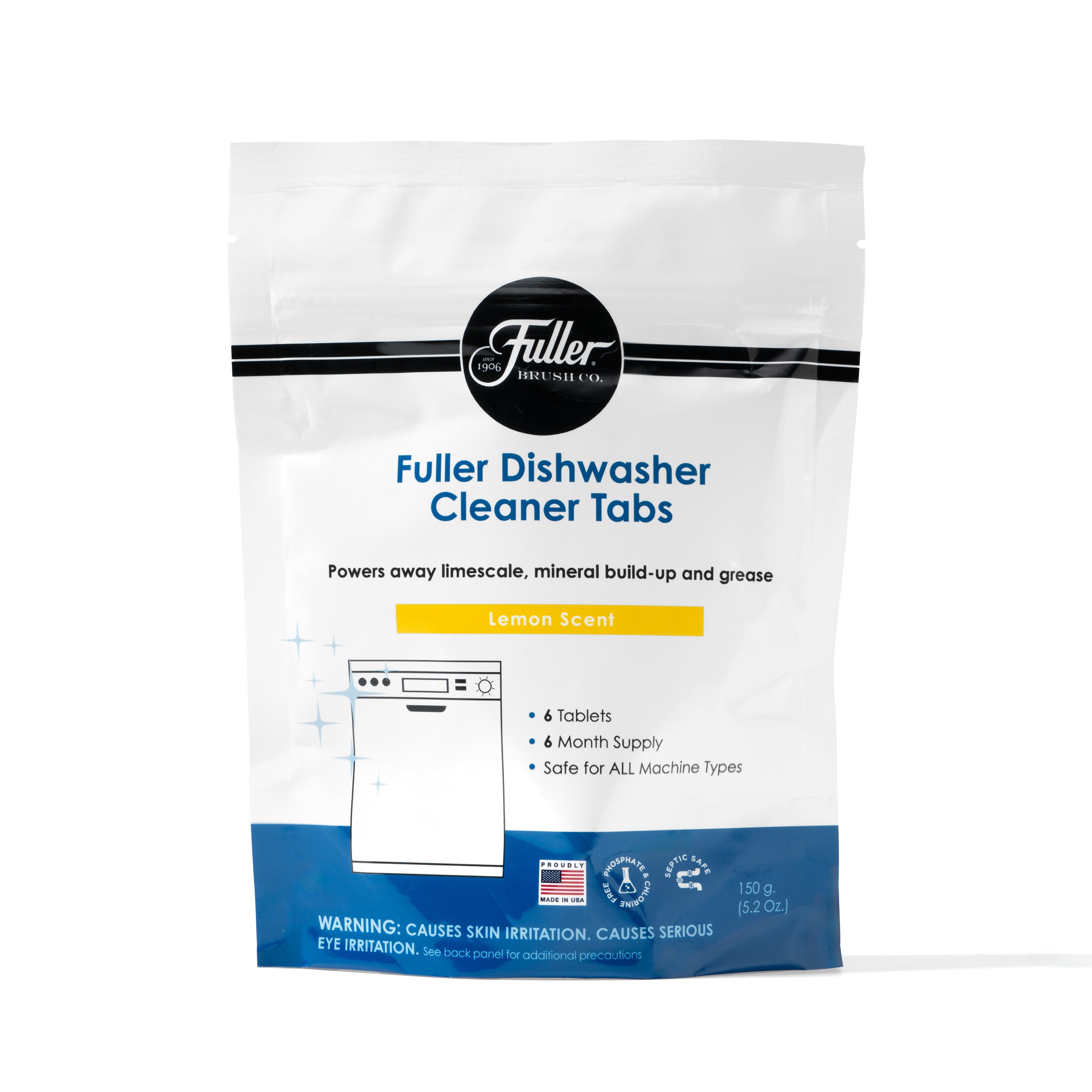 Fuller Dishwasher Cleaner Tabs - Lemon Scent