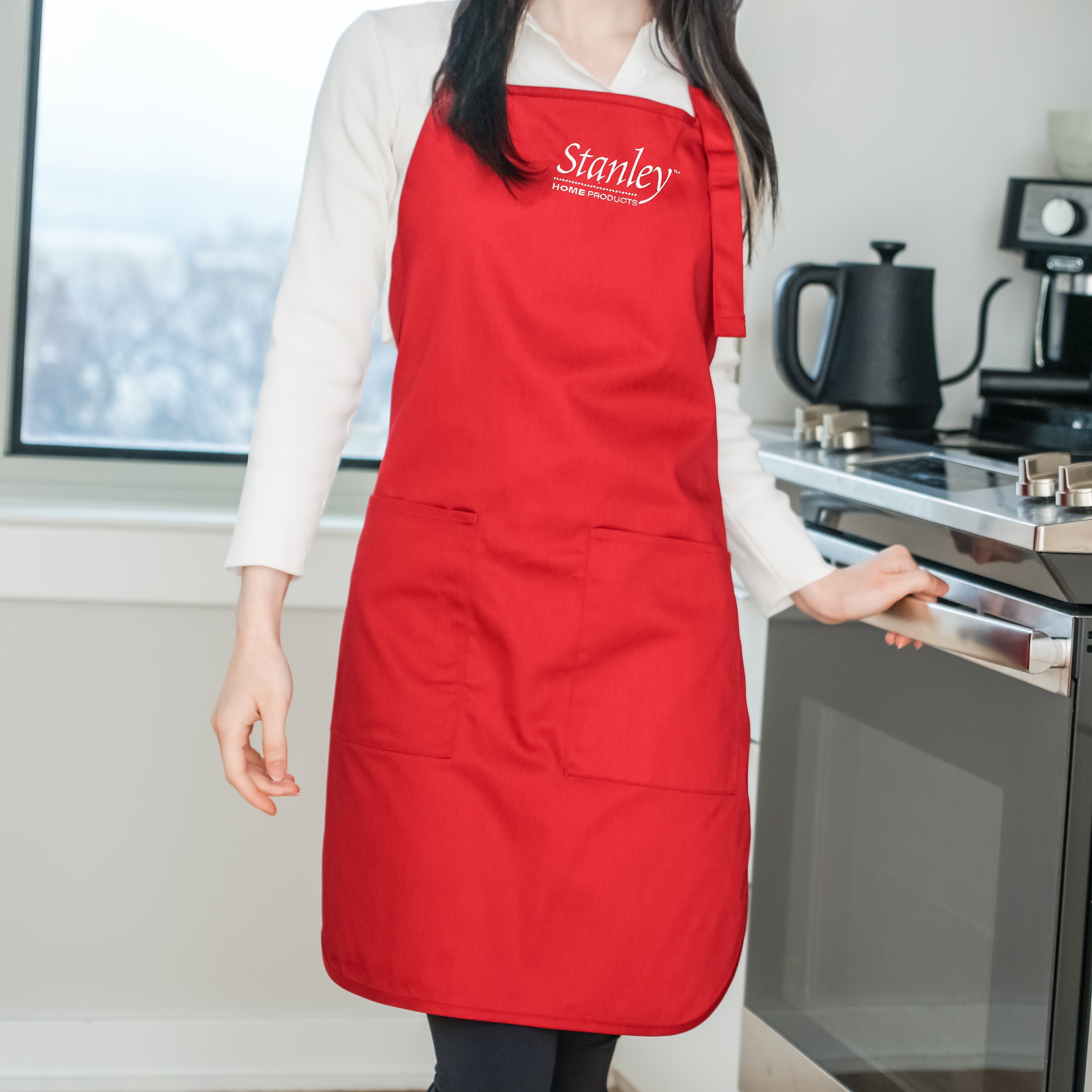 Stanley Red Kitchen Apron with Stanley Logo