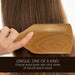 Cepillo de madera de haya con cerdas naturales de jabalí Cepillos de pelo con patrón de madera único - Compañía de cepillos de pelo - Compañía de cepillos de pelo completo