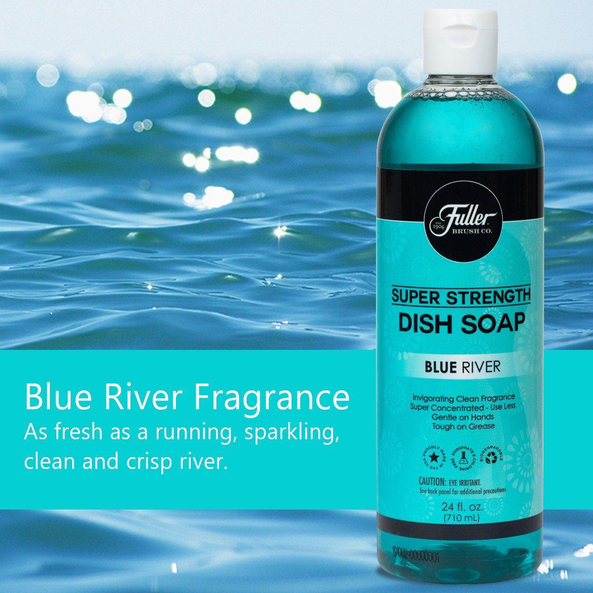 Jabón para platos Super Strength - Blue River Vigorizante Fragancia Limpia - Agentes de limpieza - Fuller Brush Company