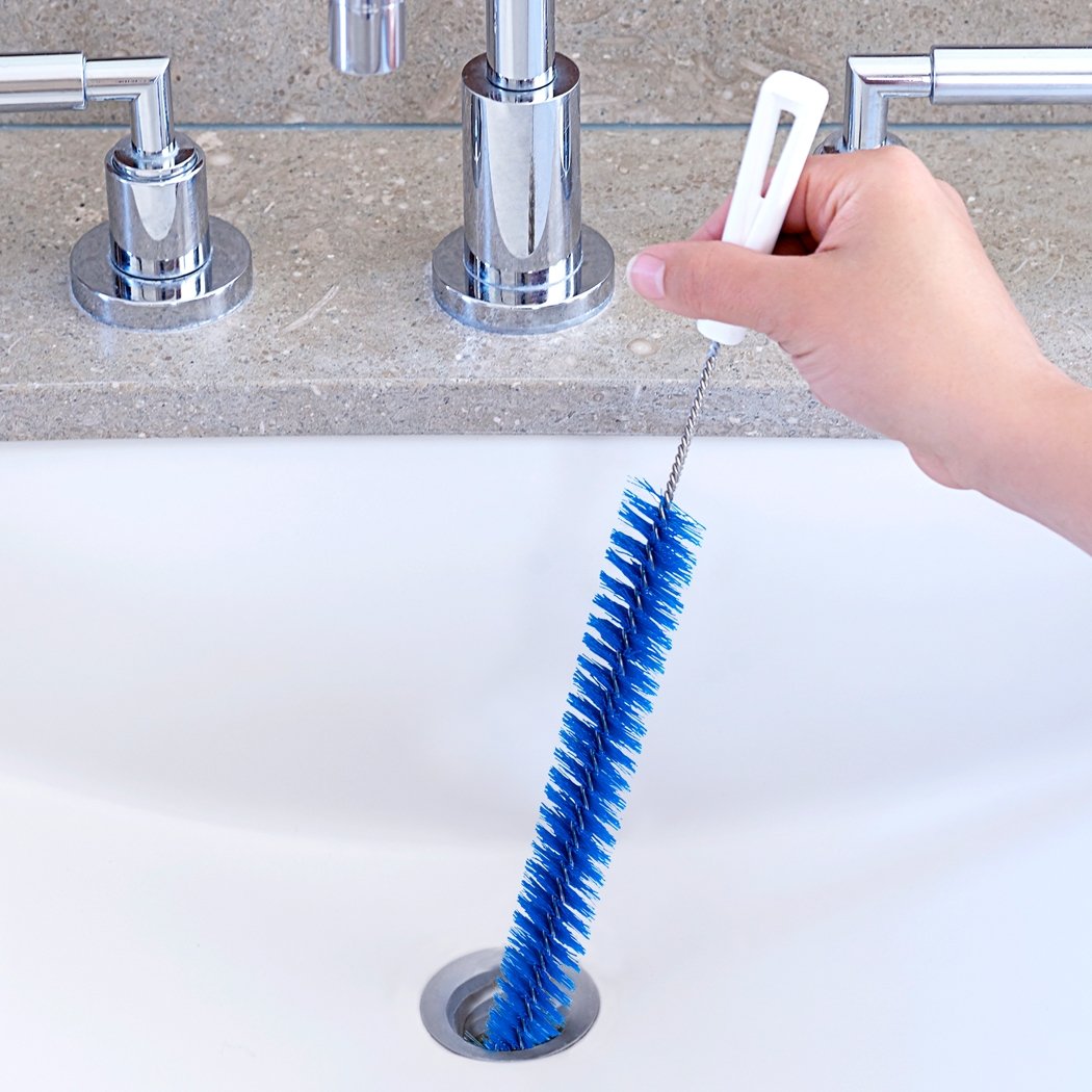 Cepillo limpiador de desagües - Cepillo largo y delgado flexible para que no se obstruyan los lavabos, las bañeras y los desagües de ducha - Cepillos de limpieza - Fuller Brush Company