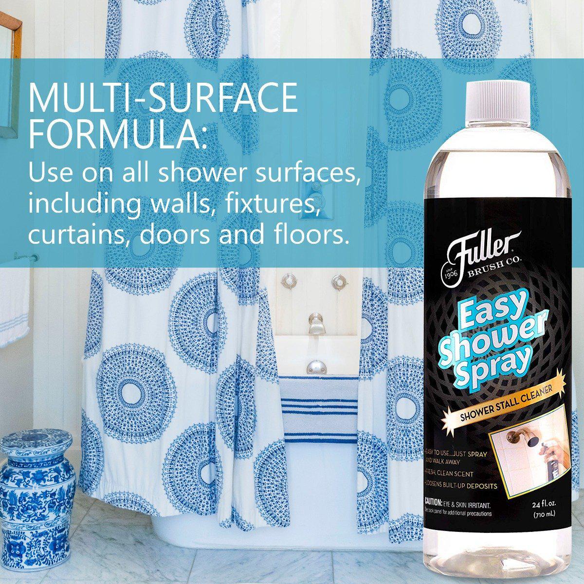 Botella de repuesto de 24 onzas de Easy Shower Spray - No hay que enjuagar y frotar diariamente Limpiador de baño - Agentes de limpieza - Compañía Fuller Brush