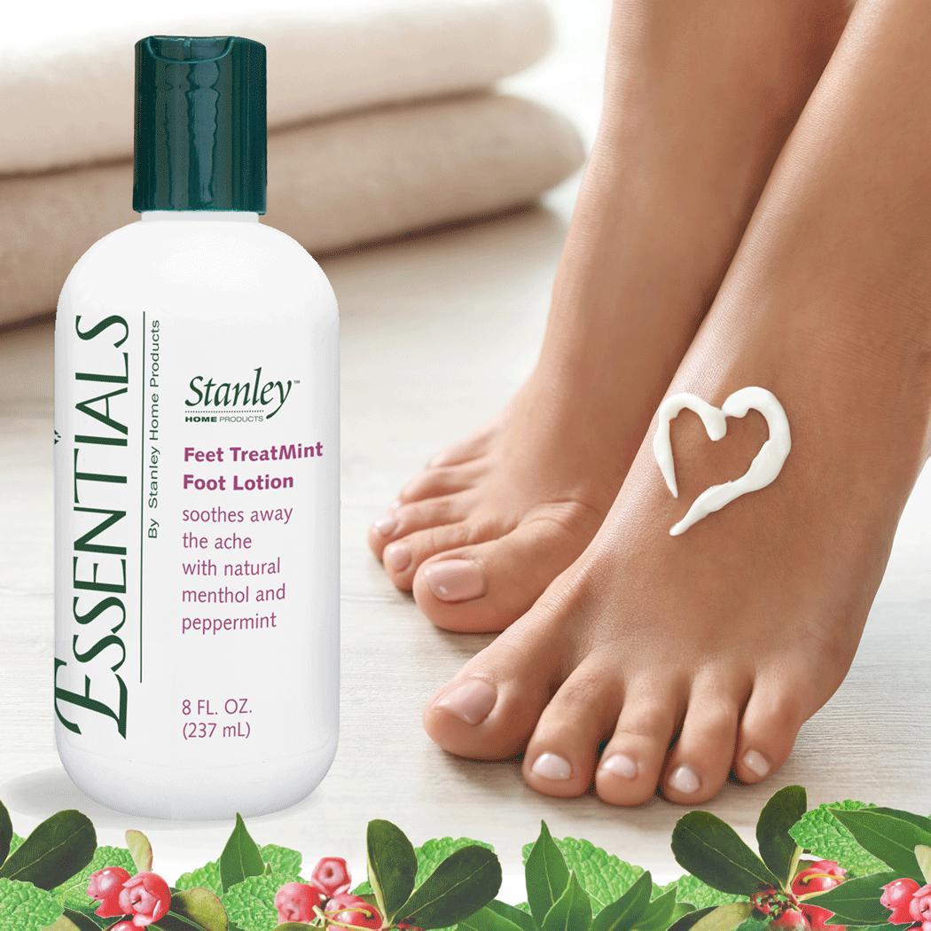 Essentials Feet TreatMint Foot Lotion - Crema hidratante para pies con aceites refrigerantes-Cuidado de los pies- Empresa de cepillos de relleno