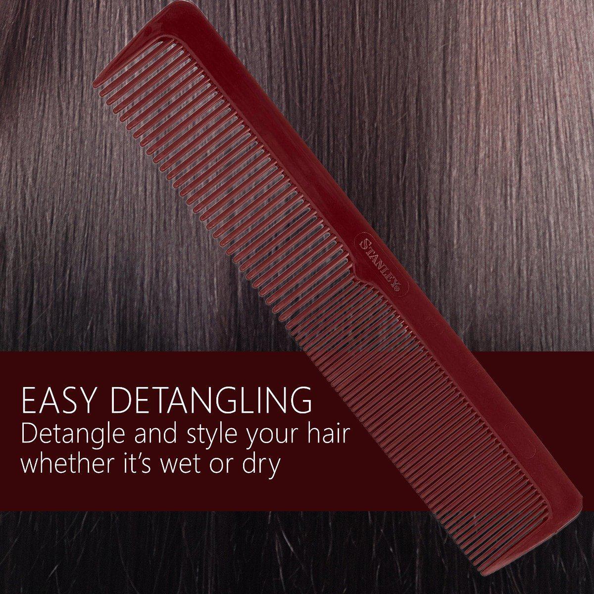 Peine para damas Essentials, diseño de dientes gruesos y finos de doble cara - Mulberry-Combs-Fuller Brush Company