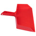 Recogedor de plástico rojo Fiesta, de gran alcance, de fácil agarre con mango de pinza y cepillo de la compañía Clip-on-Dustpans-Fuller Brush.