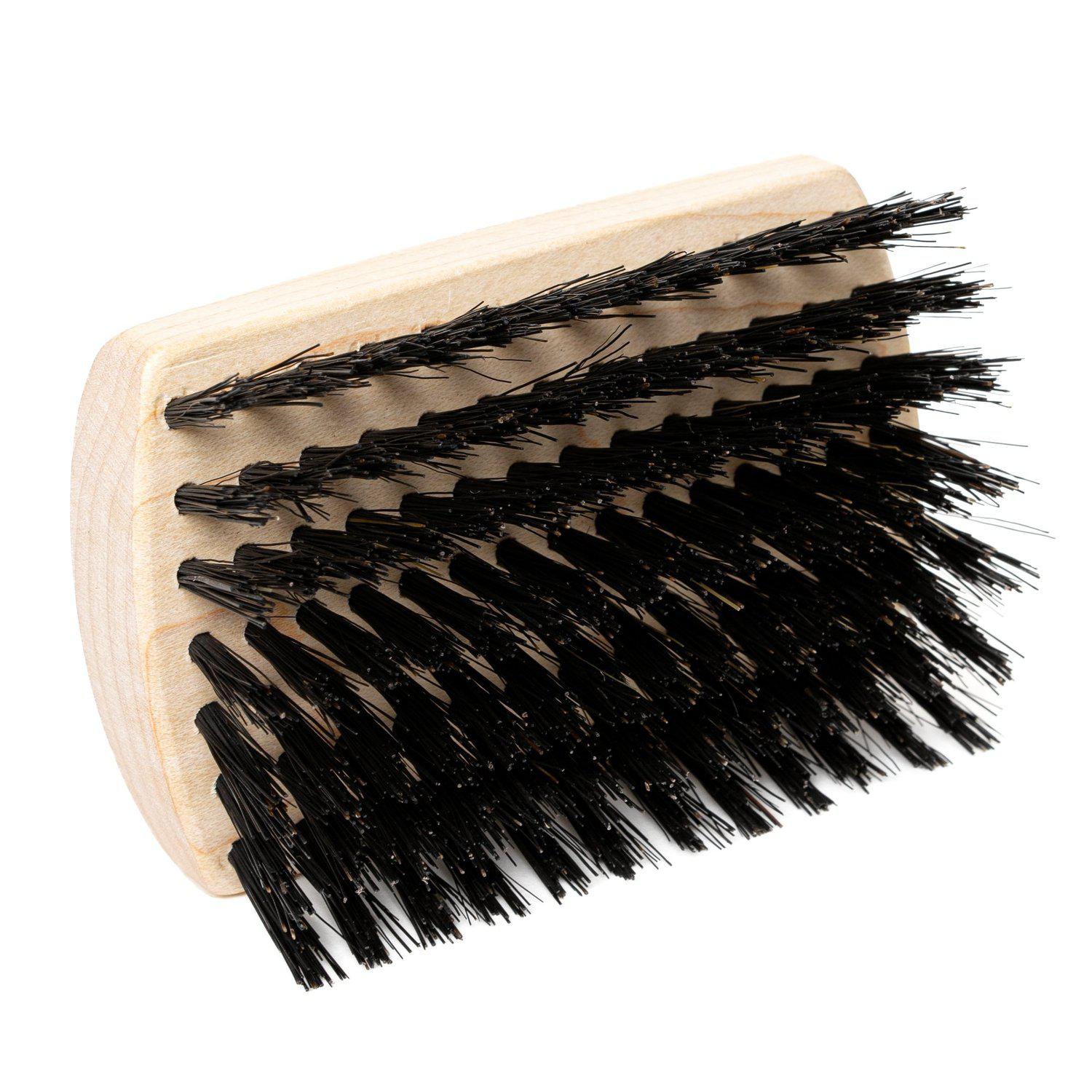 Cepillo de pelo y barba con bloque de arce y cerdas naturales de jabalí Cepillos de pelo de bolsillo - Compañía de cepillos de pelo - Cepillo de pelo completo
