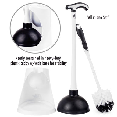 Premium Bowl Brush & Plunger en Caddy Set-Cleaning Brush-Fuller Brush Company