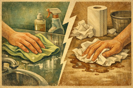 Microfiber Cloth vs Paper Towels: Which Cleans Better?