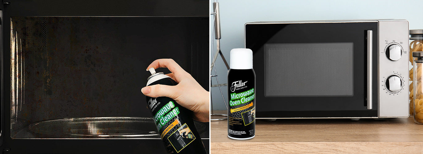 Microwave Oven Cleaner Lemon Scented Spray Foam. Removes Food and Grease