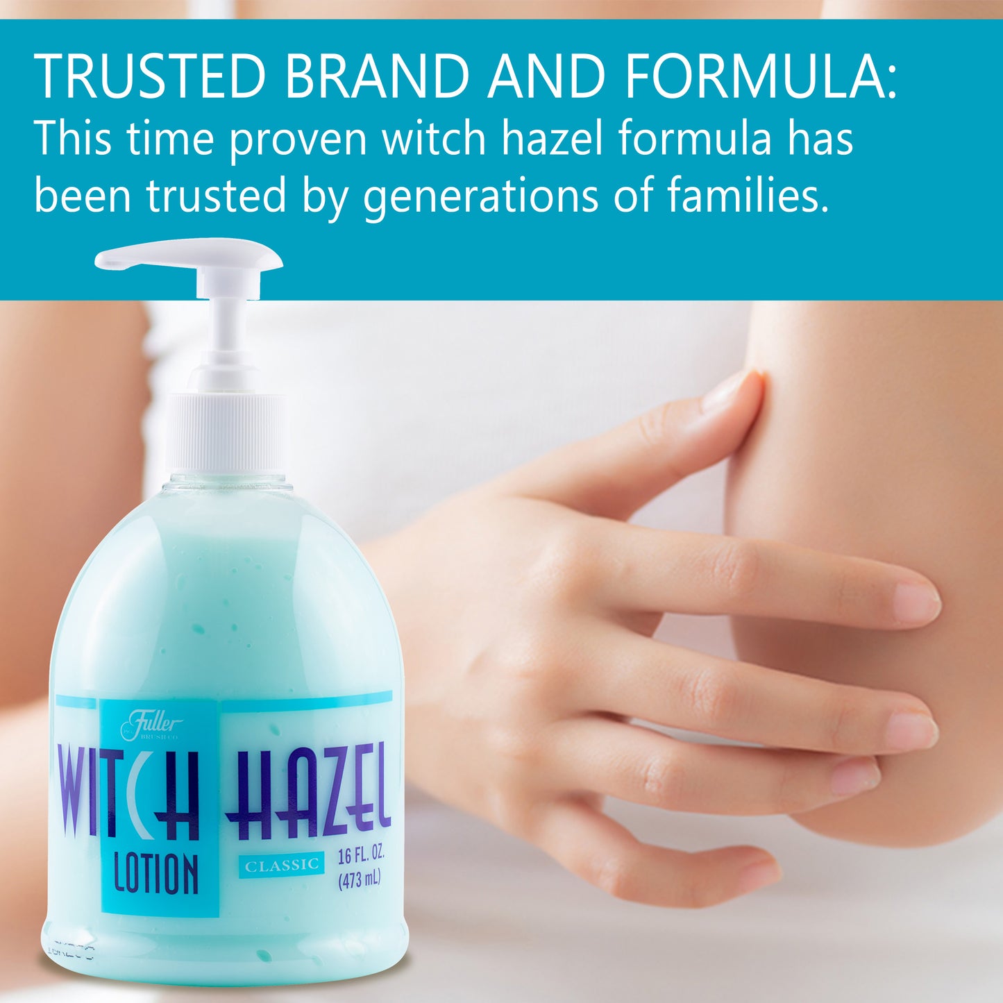 Witch Hazel Classic - Moisturizer for Dry Calloused Hands - Refreshing as After Shave