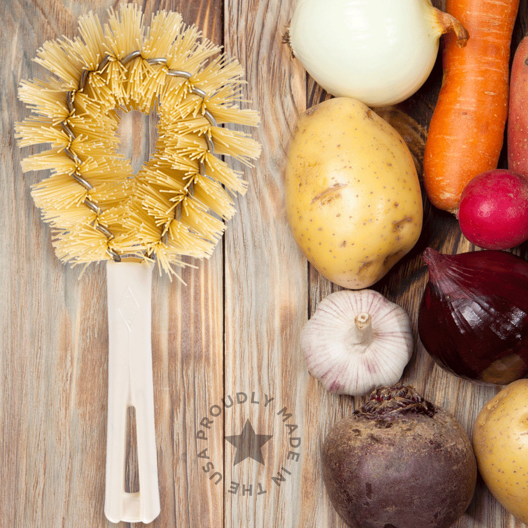 Original Vegetable Brush, Firm Bristled Veggie Scrubber