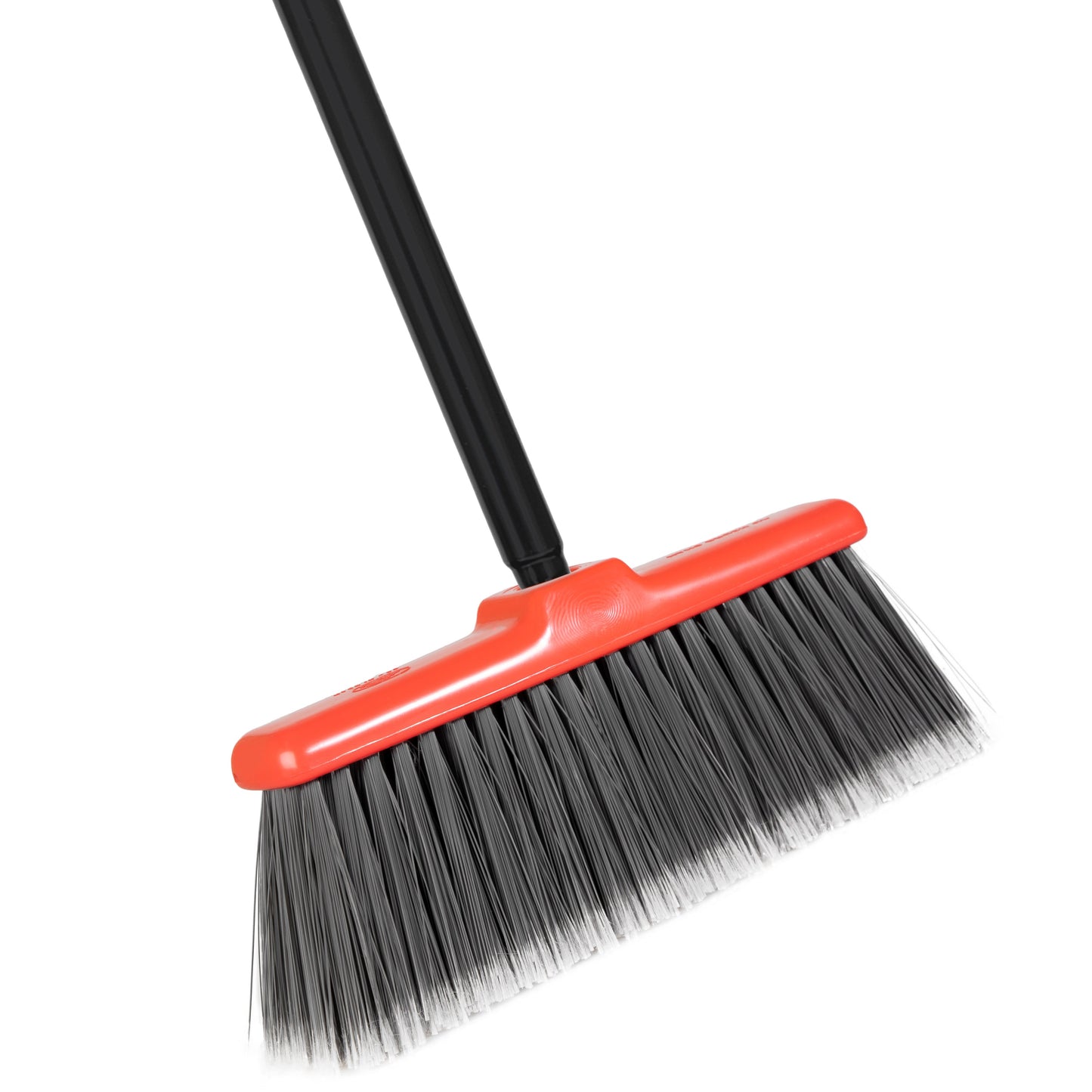 Fiesta Red Heavy Duty Long Bristle Broom - Fine Bristles Floor Sweeper