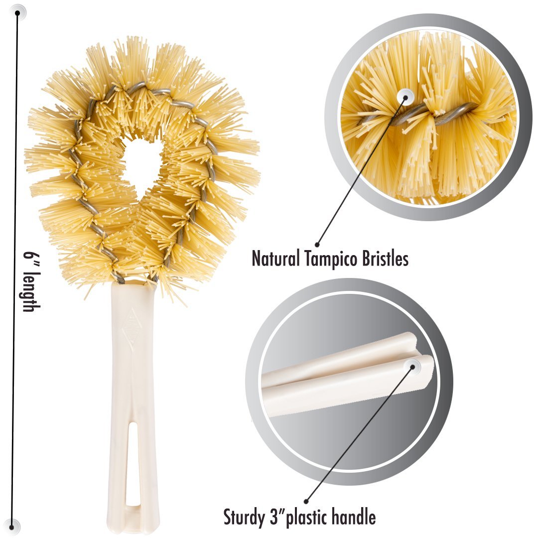 Original Vegetable Brush, Firm Bristled Veggie Scrubber