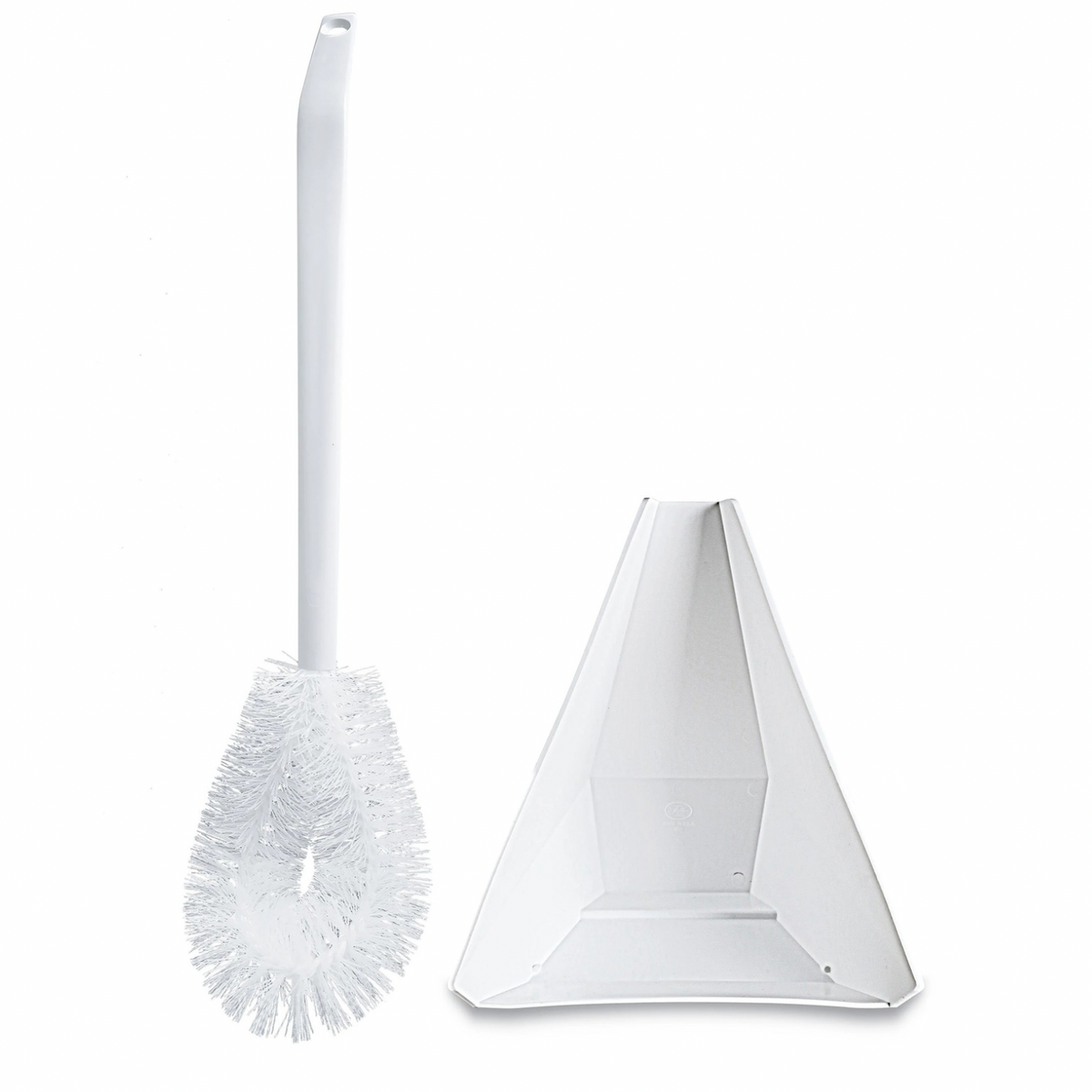 Bent Tip Toilet Bowl Brush And Holder Kit