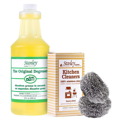 Original Degreaser + Stainless Steel Scrubbers