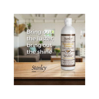 Furniture Cleaner & Polish for Light & Dark Wood, Liquid Cream - Wax Free