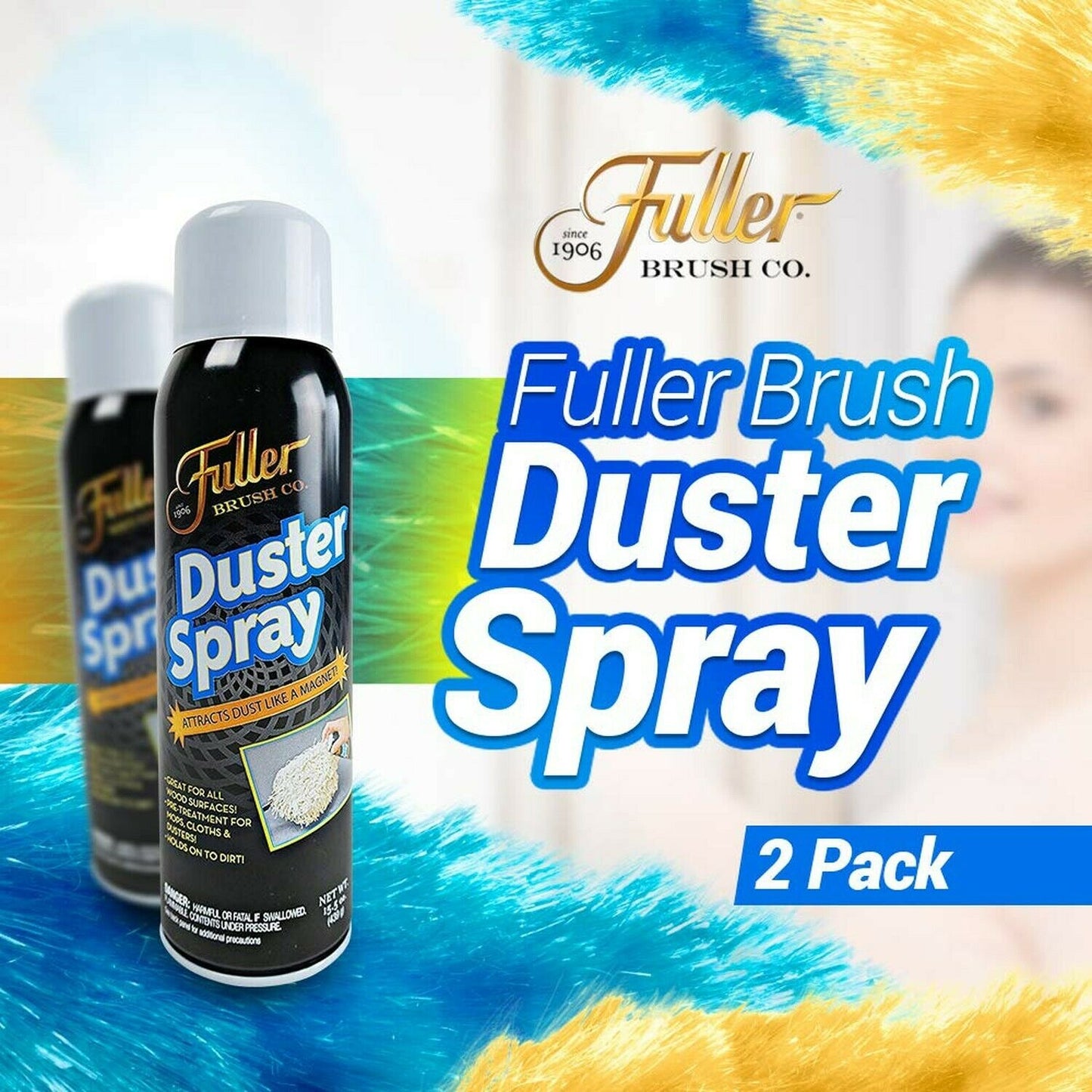 Duster Sprays (x2) + Dust Grabbing Microfiber Cloths