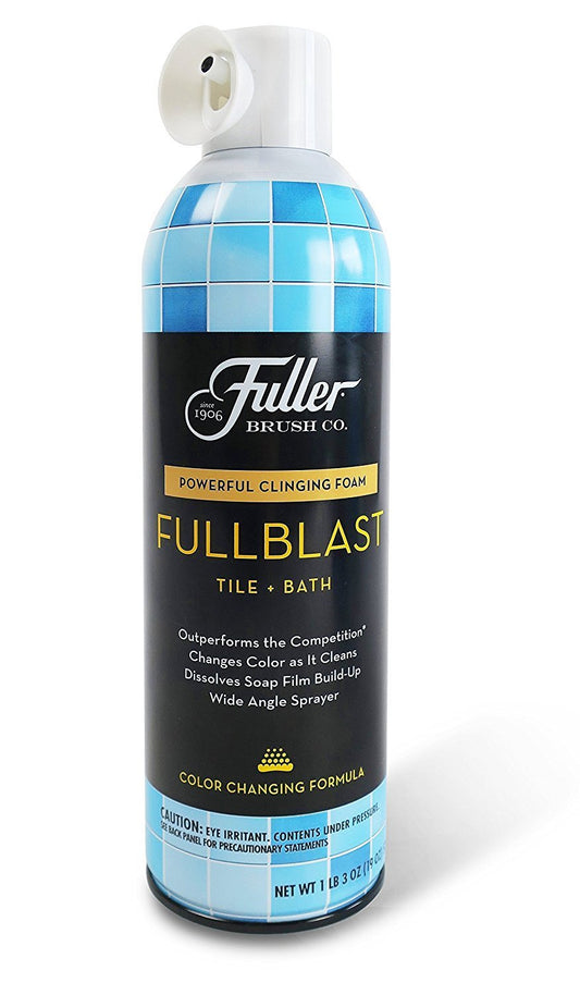 FullBlast Tile & Bath Foam Spray - For Showers, Bathtubs, Toilets & Sinks