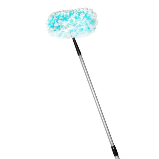 Fuzzy Fan Duster (Teal) + Telescopic Handle