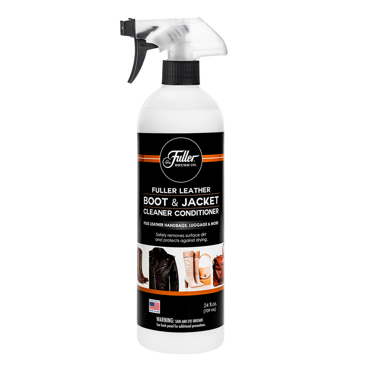 Fuller Leather Boot & Jacket Cleaner Conditioner with Sprayer - Leather ...