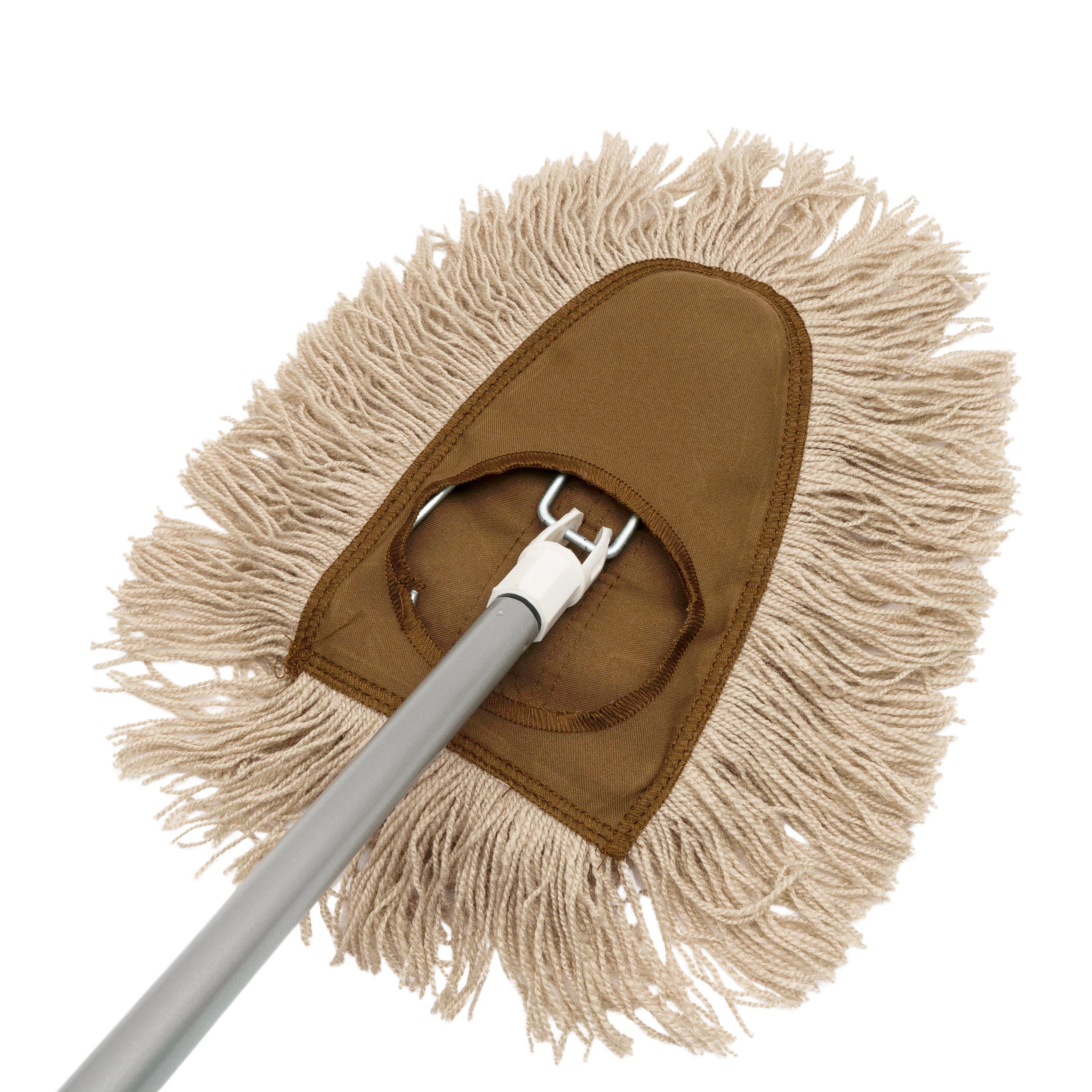Dry Dust Mop Head with Frame & Adjustable Handle