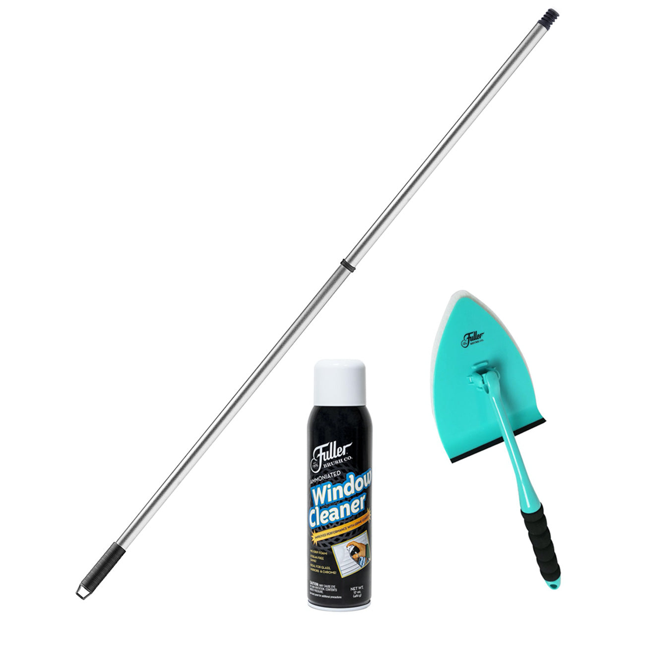 Ammoniated Window Cleaner with Big E-Z Scrubber and Adjustable Handle