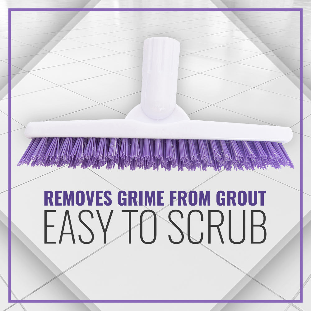 Grout Cleaner for Tile Floors, Lalafancy Tile Grout Brush with Long Handle  V Shape Stiff Bristles 51'' Tile Grout Cleaner 160° Rotatable for Kitchen