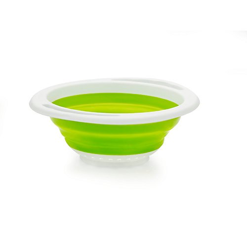 Fuller Brush Collapsible Plastic Colander 12.5x10.5x4 Inches