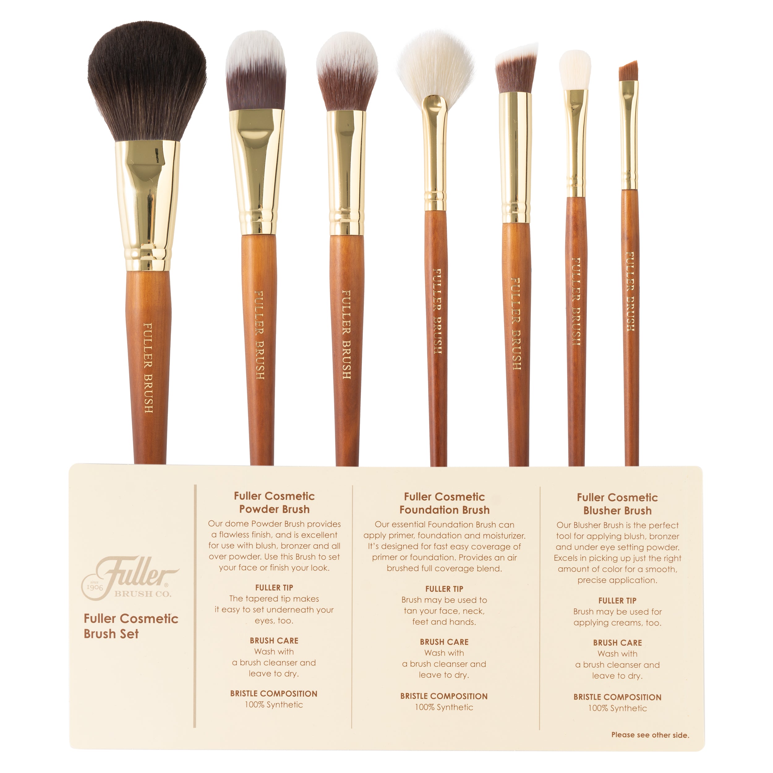Fuller Brush Cosmetic Brush with Case (set of 7 Brushes) makeup Brushes — Fuller Brush Company