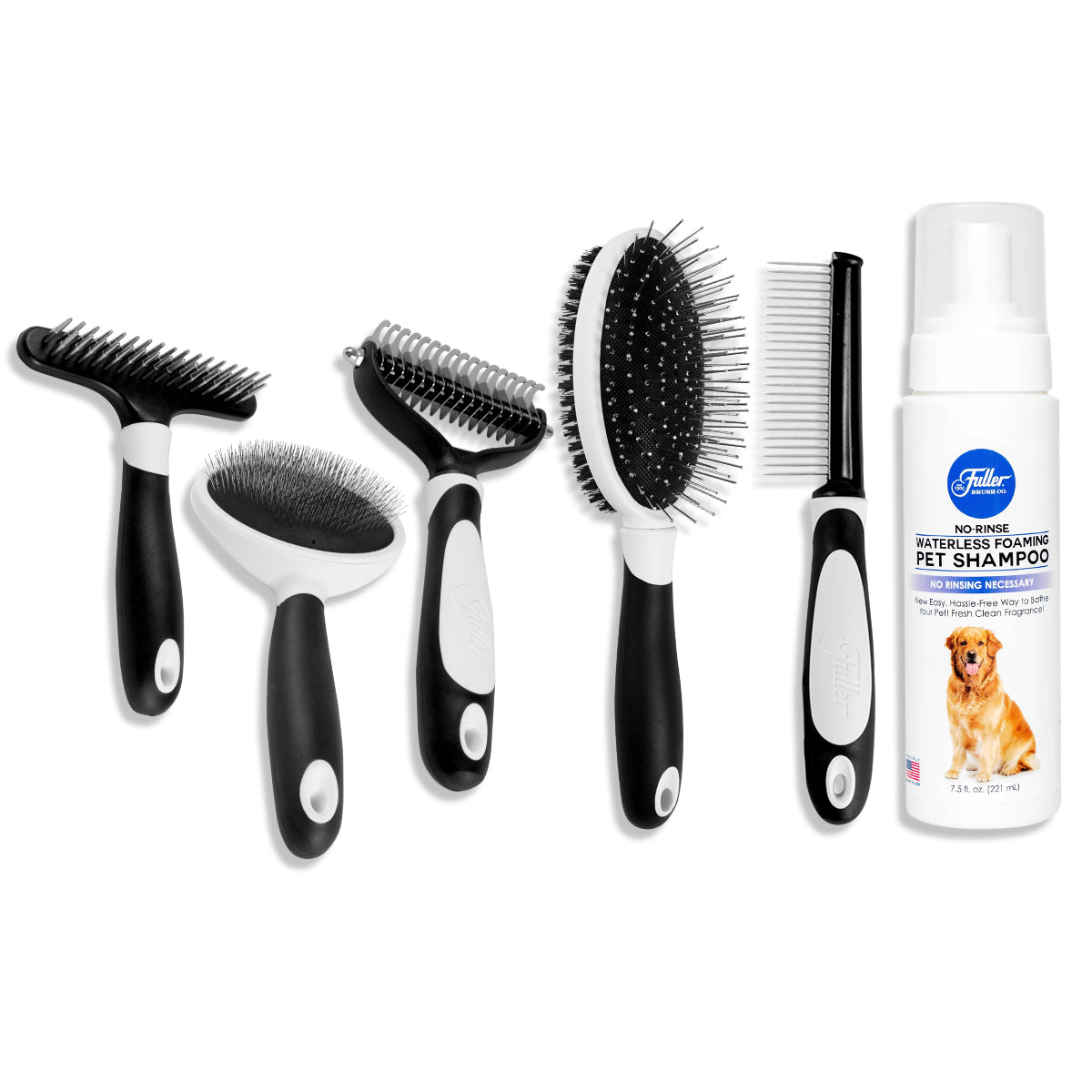 Pet Care Complete Bundle - Brushes+Shampoo
