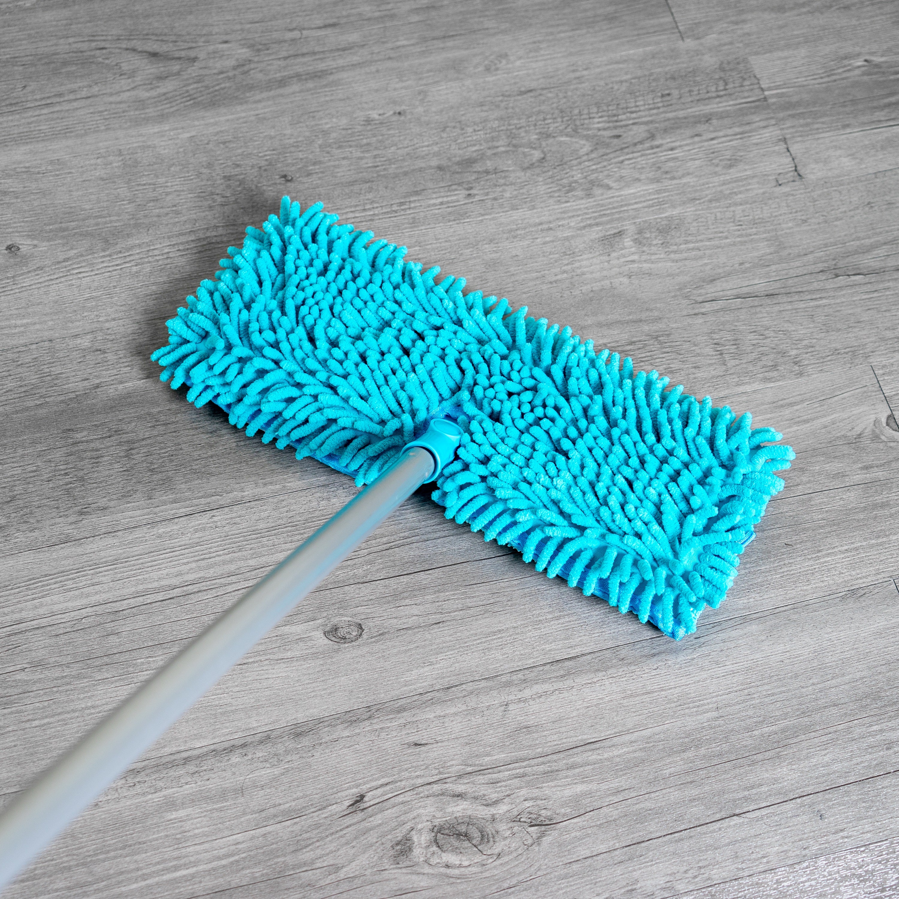 Soft Plastic Head Adjustable Floor Cleaning Brush Long Handle