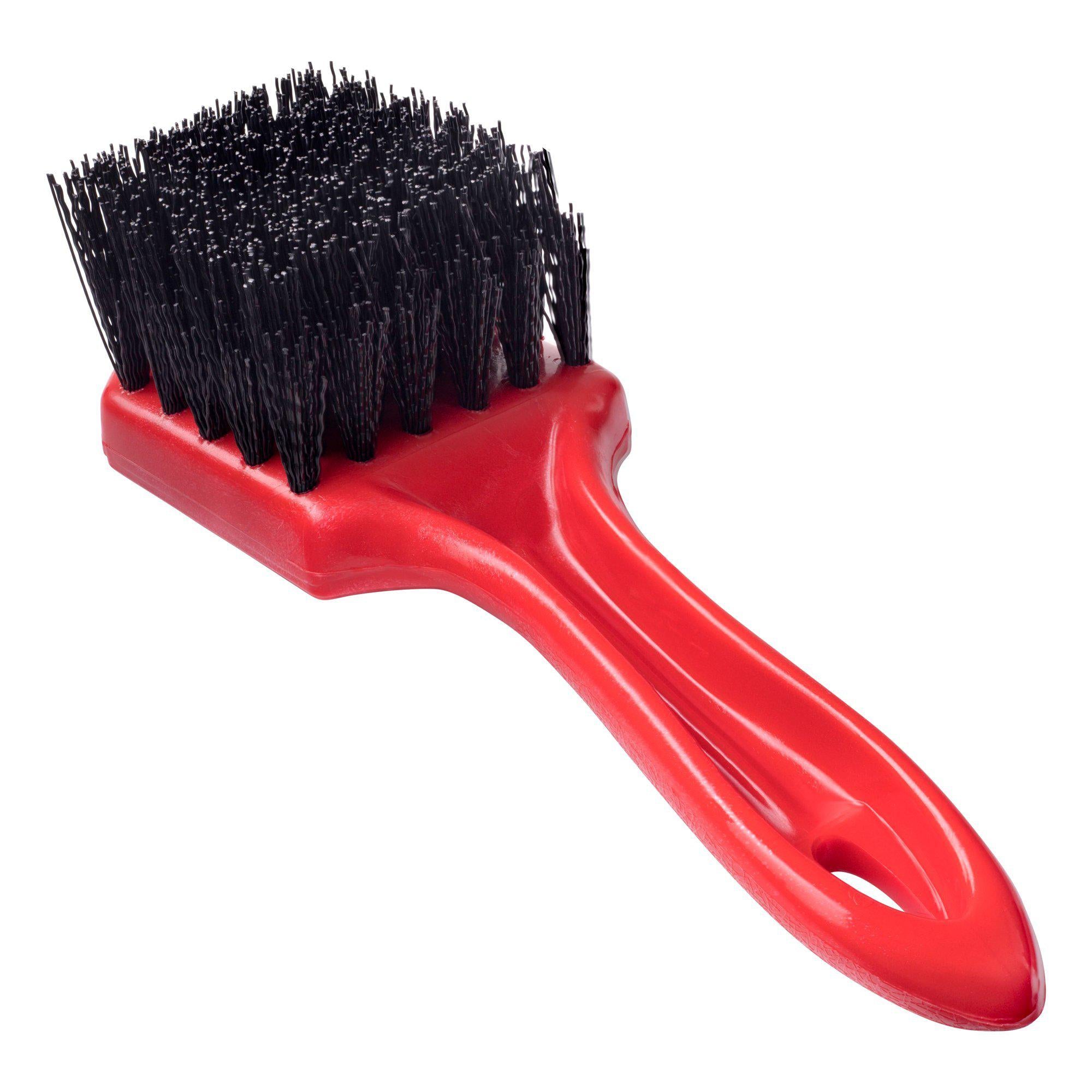 Superio Grout Brush, Dish Brush, Shower Scrubber Cleaning Brush, Stiff  Bristles, Comfort Grip Handle,Red Brush Cleaner for Kitchen, Bathroom,  Shower