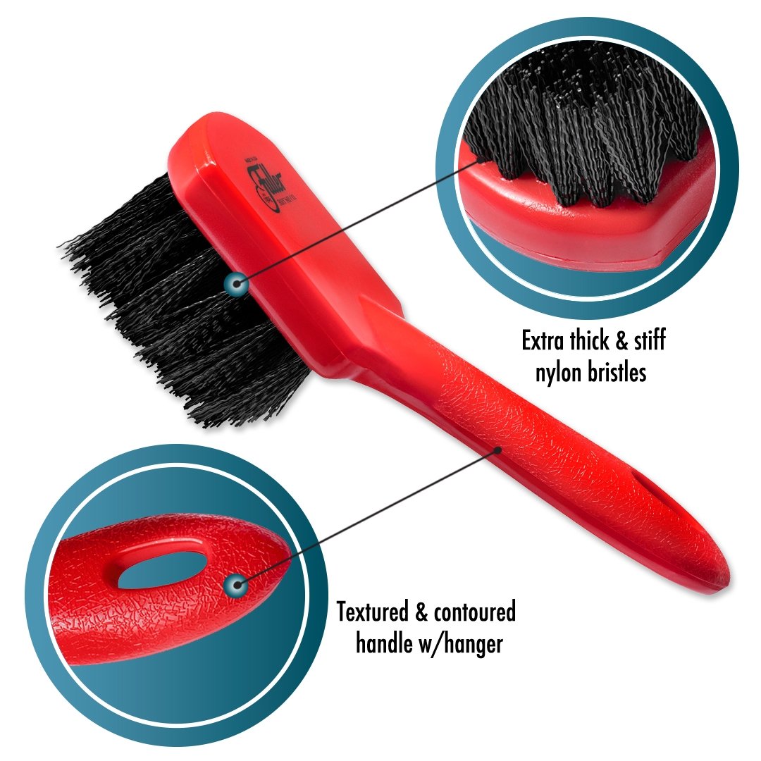 Nylon BBQ Grill Brush with Scraper for Combination Grills, Grilling Set