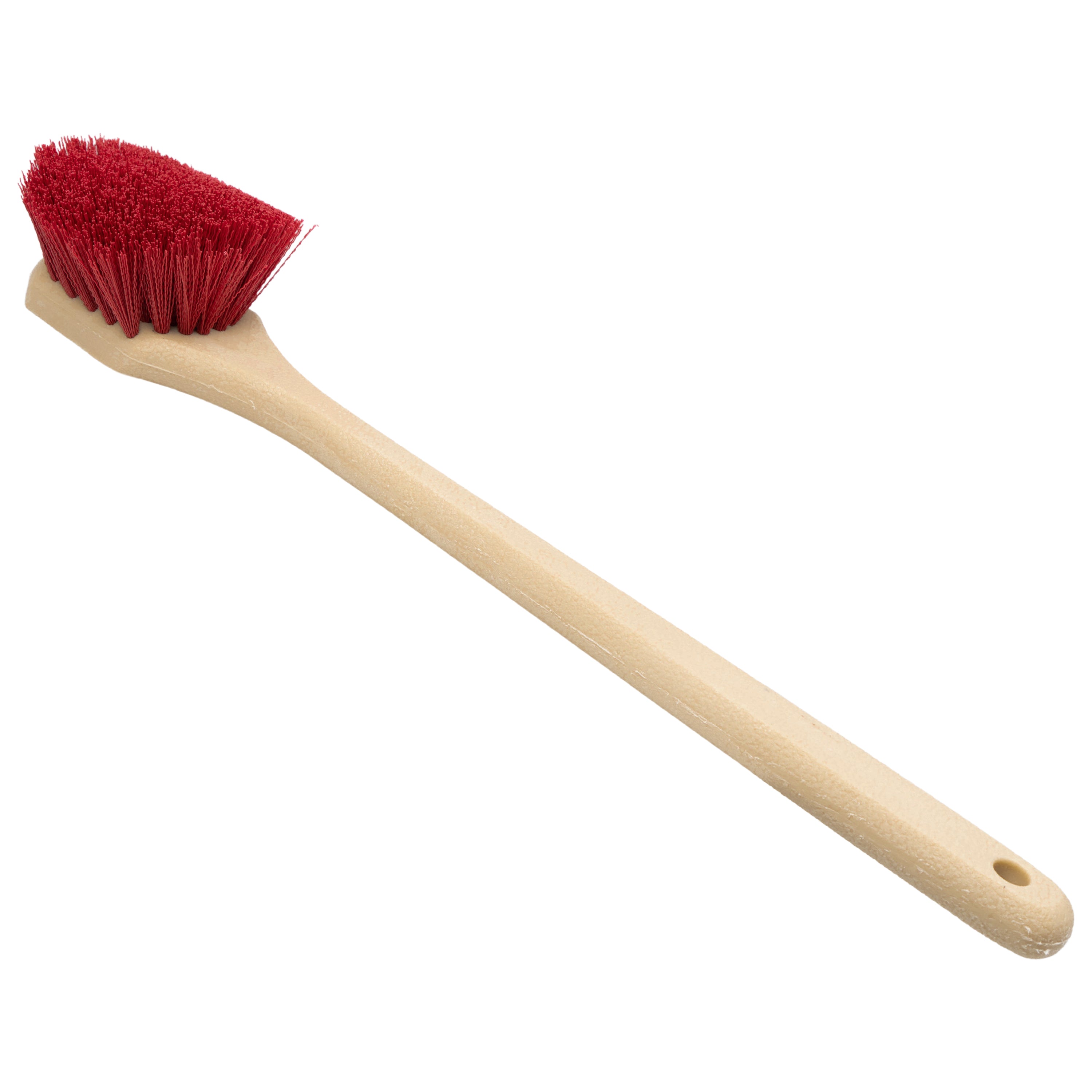 Color Coded Round Head Scrub brush 30 inch total length Brush with Carafe  Handle and has Medium Stiff 5 inch Diameter Round Pol -- Lyn Distributing  Store