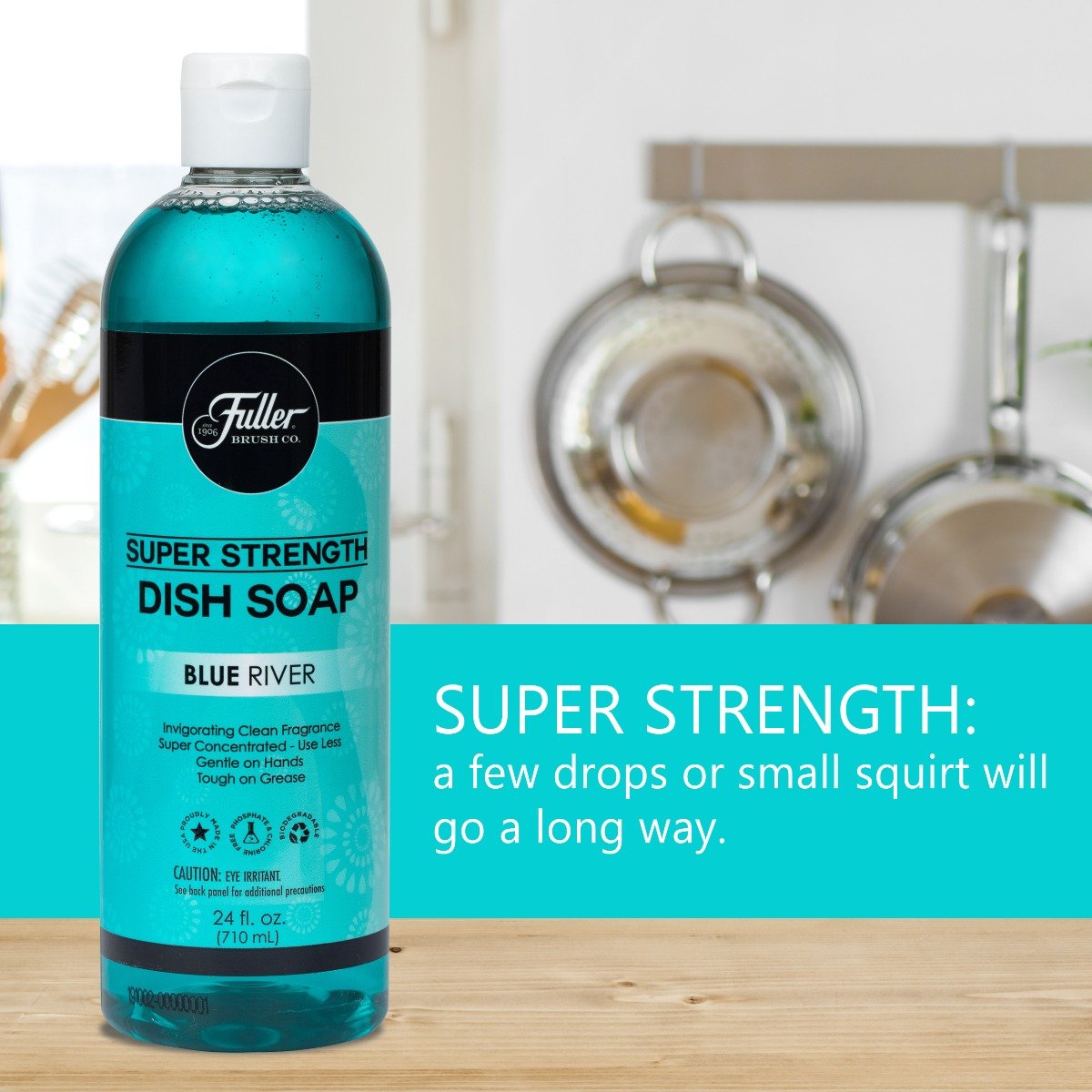Dish Soap Super Strength - Blue River Invigorating Clean Fragrance-Cleaning Agents-Fuller Brush Company