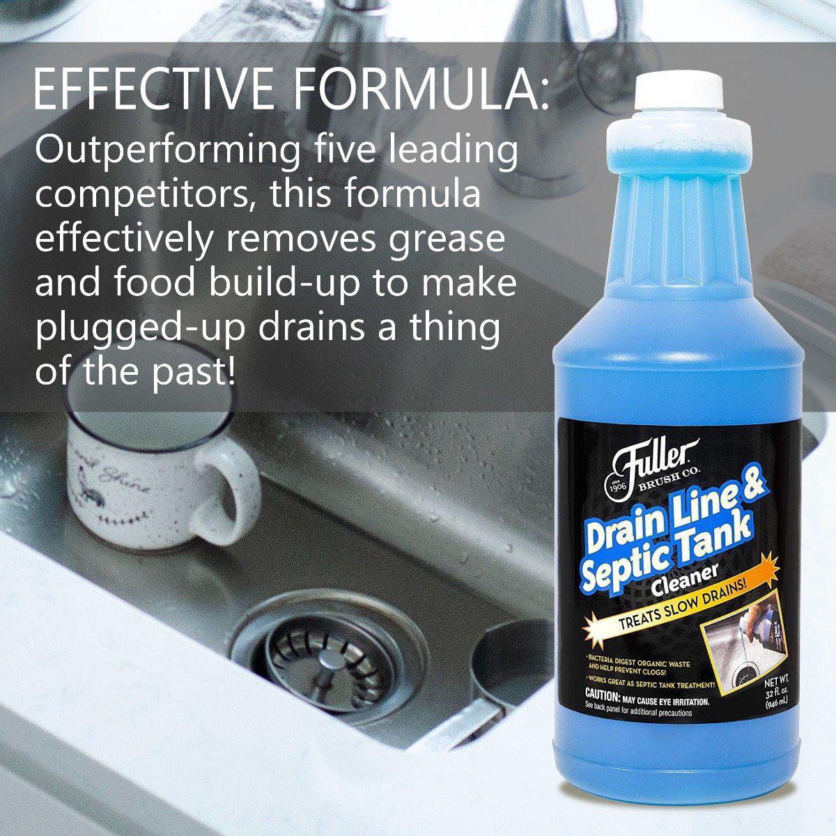 Drain Line & Septic Tank Cleaner - Septic System Treatment & Slow Running Drain Solution-Cleaning Agents-Fuller Brush Company