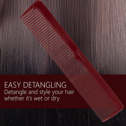 Essentials Ladies Comb, Dual Sided Coarse and Fine Tooth Design - Mulberry-Combs-Fuller Brush Company