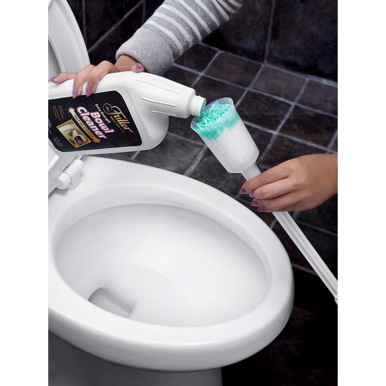 BUZIL® WC CLEANER G465- NETTOYANT DE BASE SANITAIRE EN VISCOSE ET NETTOYANT  POUR WC À