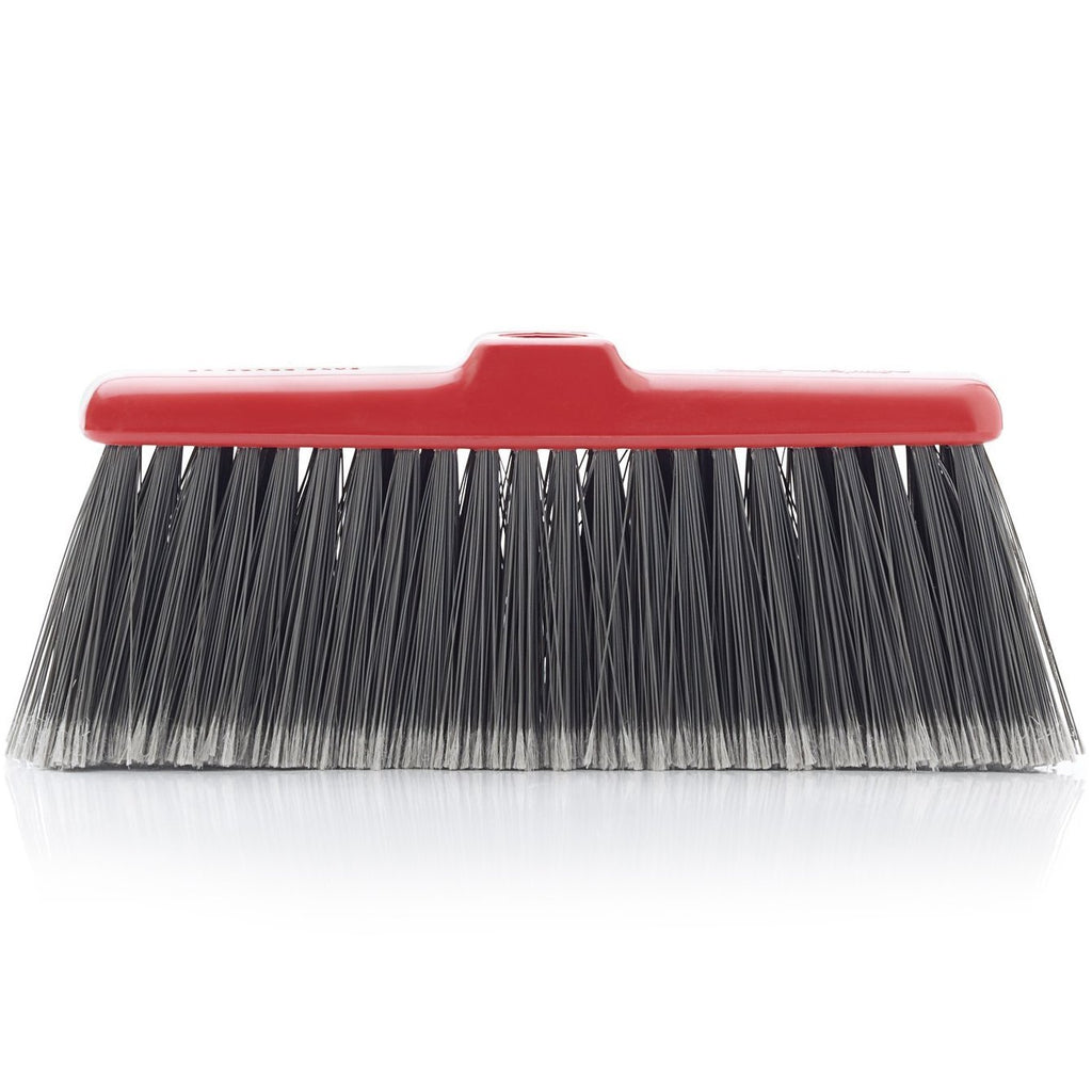 Fiesta Red Heavy Duty Long Bristle Push Broom - Fine Bristles Floor Sweeper  with Extendable Handle - Brooms — Fuller Brush Company