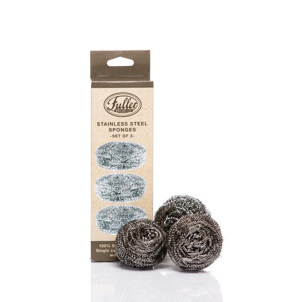 Heavy Duty 100% Stainless Steel Scrubbing Sponges (3 Pack)-Scrubbers-Fuller Brush Company