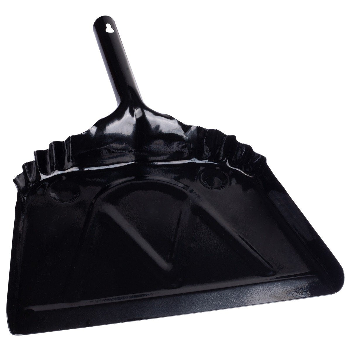 Black & Decker Dust Pan & Brush Set, Plastic, 9 1/2 Wide, 6 1/2 Handle,  Black/Orange (264012)