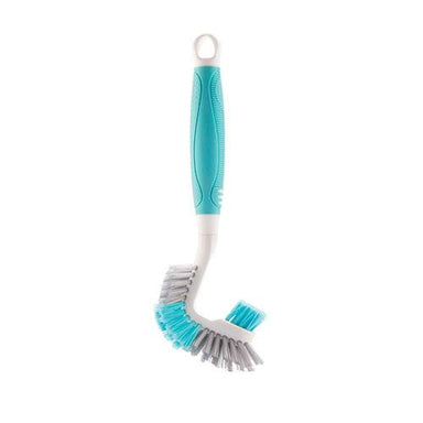 W Home Dish Brush, 2 in 1 Scrubber with Scraper Edge for Dishes