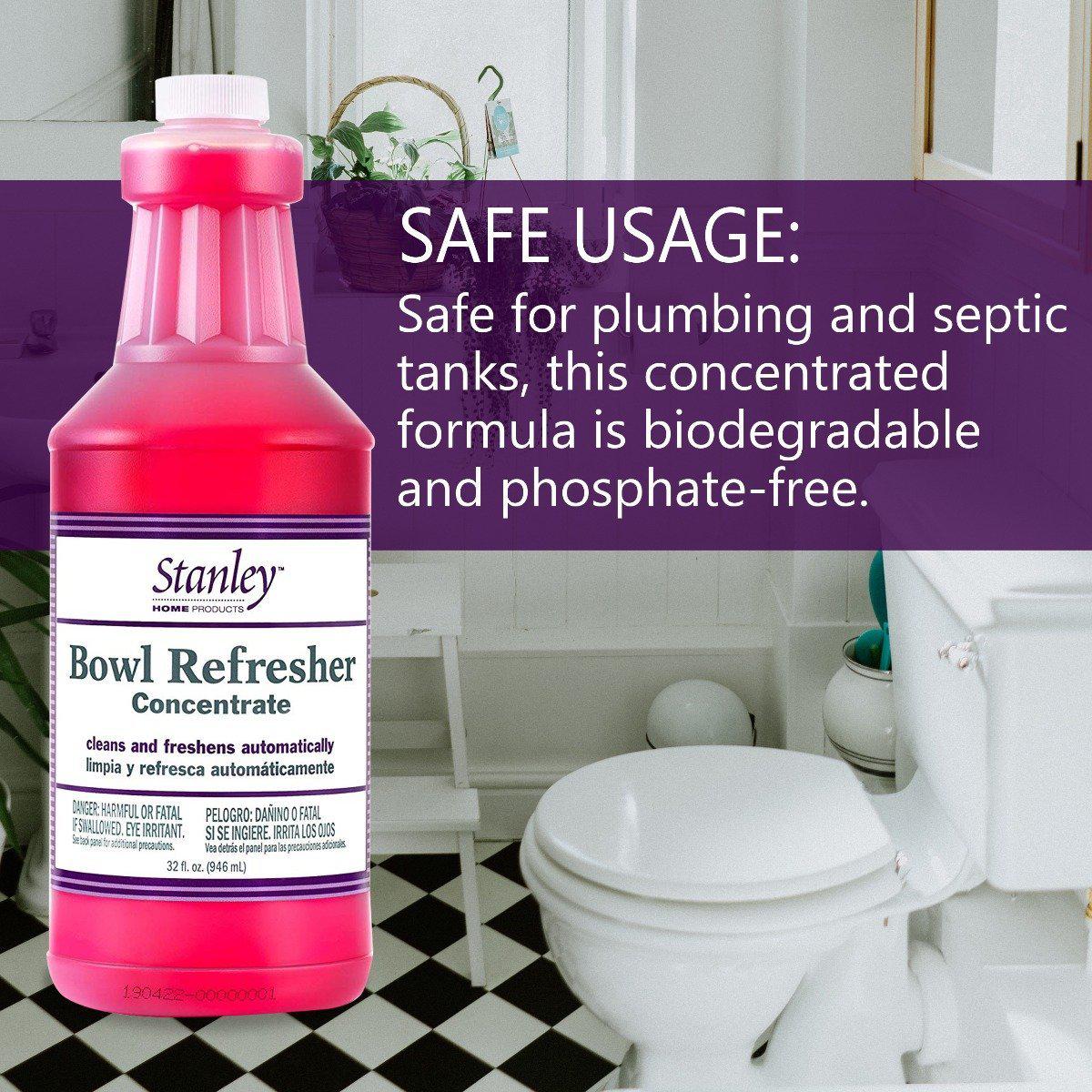 Toilet Bowl Cleaner & Deodorizer, Bowl Refresher Concentrate 32 oz ...